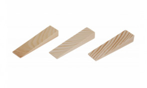 Dřevěné a plastové montážní klínky, sady na pokládání podlah