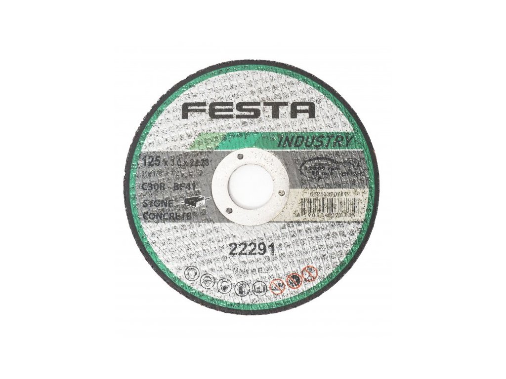 Kot. řezný kámen 125x3x22. 2 FESTA INDUS(D