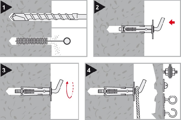 foto k produktu Kombinovaná kovová hmoždinka TAM 8x40 + oko