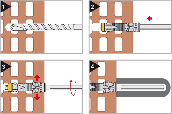 foto k produktu Kombinovaná hmoždinka MDE 12x70 10/150 se 6HR podpěrou
