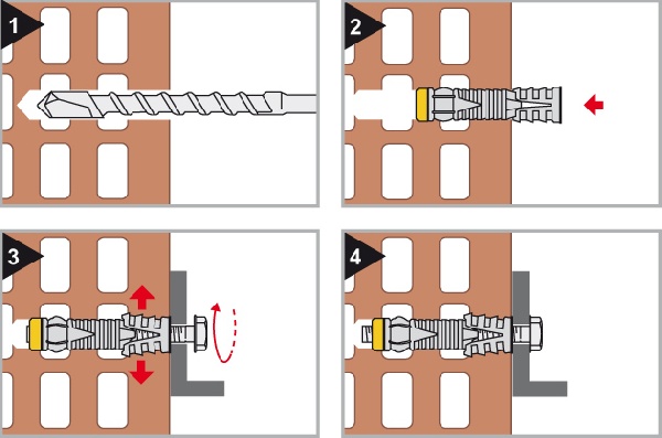 foto k produktu Kombinovaná hmoždinka TDE 14x75 M10 nylon