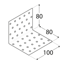 foto k produktu Úhelník montážní 80x80x100X2mm KM 10