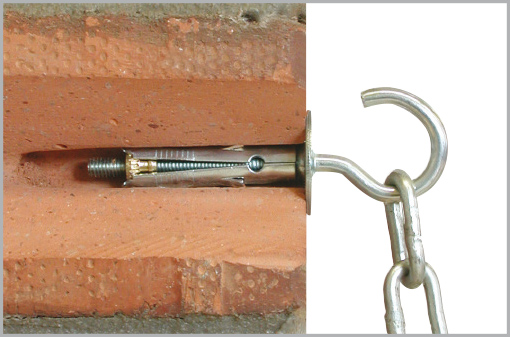 foto k produktu Kombinovaná kovová hmoždinka TAM 8x40 + oko