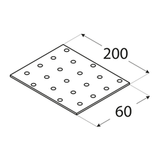 foto k produktu Spojovací deska 60x200x2,0mm PP 7
