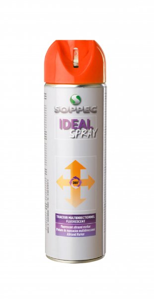 Sprej fluores.  IDEAL,  oranžový, 500ml, 12M