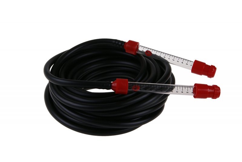 Vodováha hadicová 15 m,  skleněná trub.