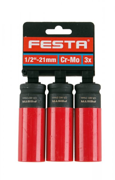 Hlavice na kola FESTA 1/2" 21mm 3x Cr-Mo