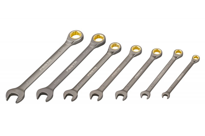 Klíče ráčnové FESTA sada 7ks,  72zubů