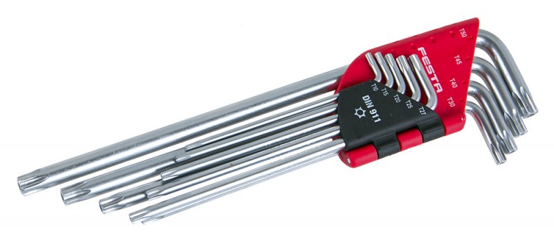 Sada torx FESTA CrV prodl.  T10-T50 9ks