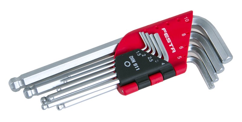 Sada inbusů FESTA CrV kul.  1. 5-10mm 9ks