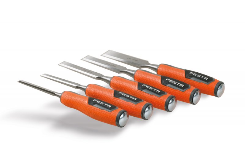 foto k produktu Sada dlát FESTA CrV 5ks s brouskem