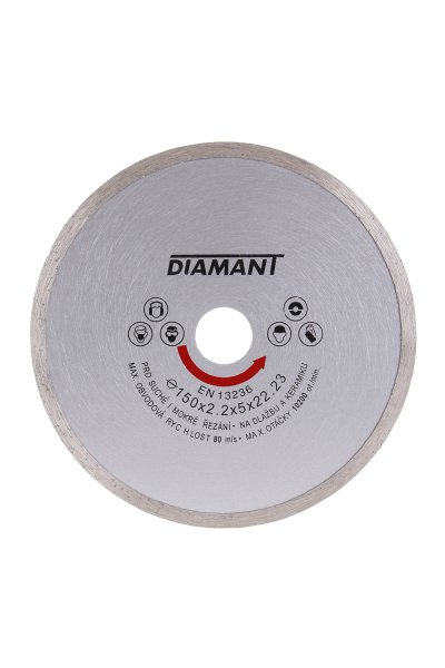 Kotouč diam.  DIAMANT 150x22. 2x2. 2mm plný