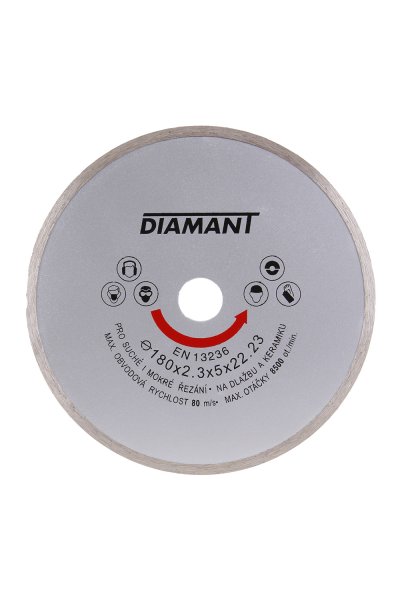 Kotouč diam.  DIAMANT 180x22. 2x2. 7mm plný