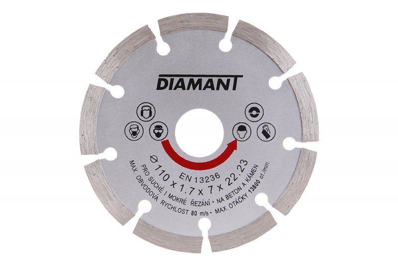 Kotouč diam.  DIAMANT 110x22, 2x2mm segment