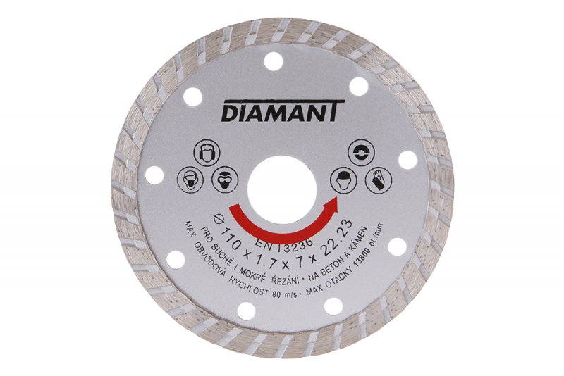 Kotouč diam.  DIAMANT 110x22. 2x2. 5mm TURBO
