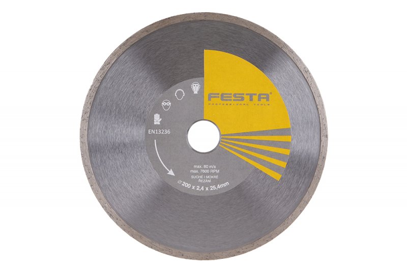 Kotouč diam.  FESTA plný 200x25. 4mm