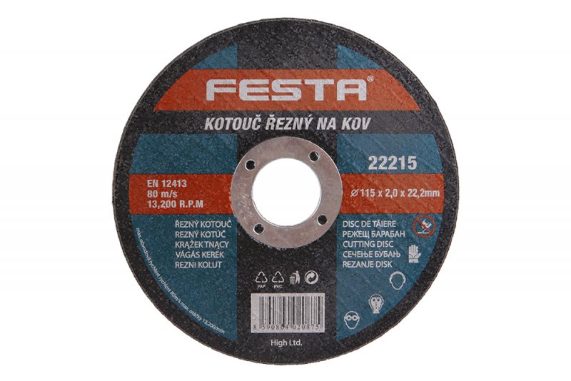 Kotouč řezný kov 115x2. 0x22. 2 FESTA