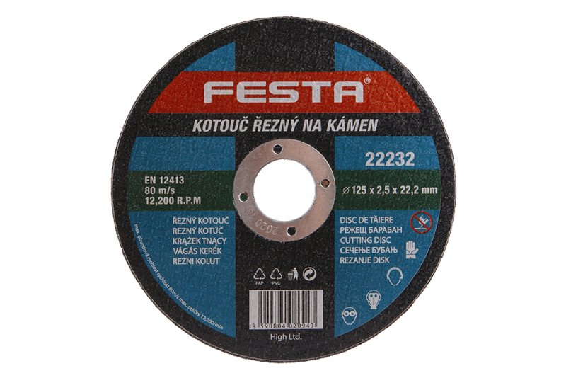 Kotouč řezný kámen 125x2. 5x22. 2 FESTA