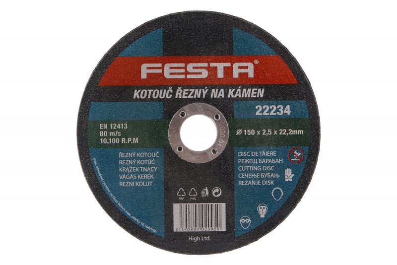 Kotouč řezný kámen 150x2. 5x22. 2 FESTA