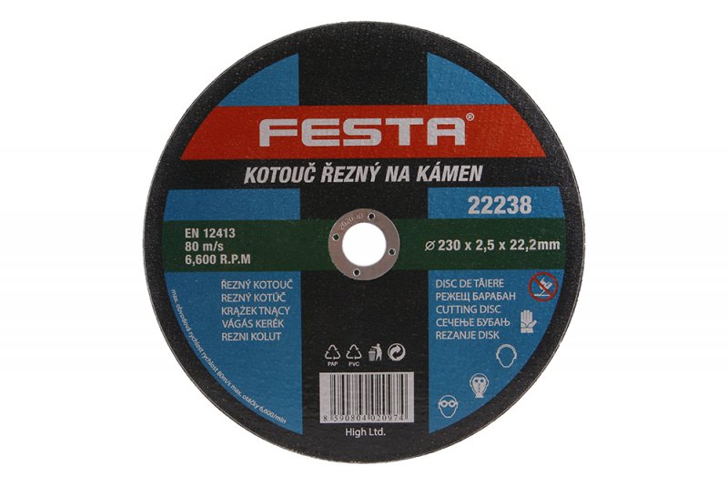 Kotouč řezný kámen 230x2. 5x22. 2 FESTA