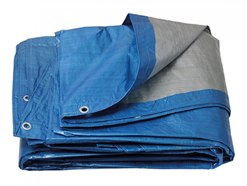 PE plachta kulatá 3. 2-3. 6m/120 modr-stř