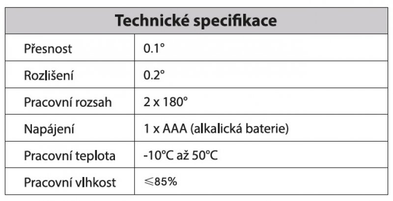 foto k produktu Sklonoměr digitální