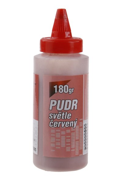 Pudr 180g světle červený